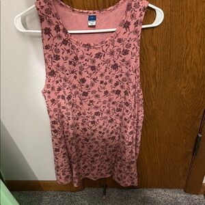 Floral Pink Sleeveless Top